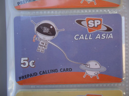 GREECE USED OLD  PREPAID  CARDS SP SPACE RUSSIA FROM MY COLLECTION - Space