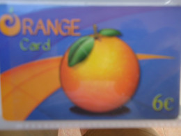 GREECE USED OLD  PREPAID  CARDS ORANGE  FROM MY COLLECTION - Alimentación