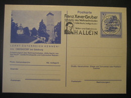 Österreich- Oberndorf Ganzsache Mit Eingedruckter 3 Schilling Marke, Gestempelt Hallein - 1981-90 Storia Postale