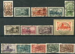 SAAR 1926 Views And Buildings Definitive Set Of 14 Used.  Michel 108-21 - Gebruikt