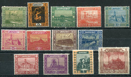 SAAR 1922 Views And Buildings Definitive Set Except 75 C. LHM / *.  Michel 84-97 Except 93 - Nuevos