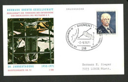 BERLIN - GERMANY - CARD - ROCKET POST , NR.72 - COSMOS - 1971. - Other & Unclassified