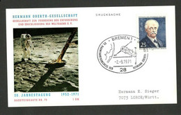 BERLIN - GERMANY - CARD - ROCKET POST , NR.70 - COSMOS - 1971. - Altri & Non Classificati