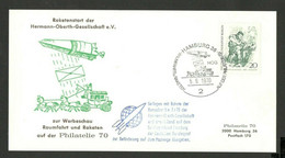 BERLIN - GERMANY - CARD - ROCKET MAIL- HAMBURG - 1970. - Other & Unclassified