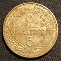 LIBAN - LEBANON - 5 PIASTRES 1972 Chouette - KM 25.2 - Libano