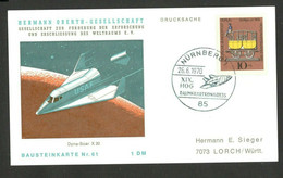 BERLIN - GERMANY - CARD - ROCKET , NR.61 - COSMOS - 1970. - Andere & Zonder Classificatie