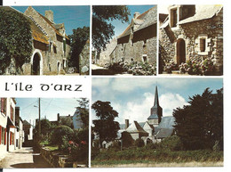 île D'ARZ - Carte Multivues - Essai Du N°17 - Archive B.E.B. Caoudal éditeur - Ile D'Arz