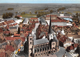 21-AUXONNE-VUE AERIENNE SUR L'EGLISE - Auxonne