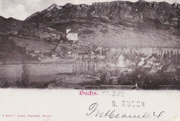 CPA SUISSE - BUCHS - Vue Générale - Cliché RUSCH édition J KUHN, Papeterie - Buchs