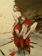 SUPERBE AFFICHE ANCIENNE ORIGINALE ILLUSTREE PAR ENKI BILAL " ROMEO & JULIETTE " 1996 Dessinateur BD - Afiches & Offsets