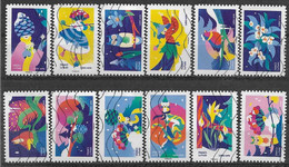 2020 FRANCE Adhesif Oblitérés, Voeux, Série Complète - Adhesive Stamps