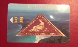 Deutsche Telefonkarte 40 Cape Of Good Hope Marke + Tafelberg E 04 08.91 30.000 DPR - Briefmarken & Münzen
