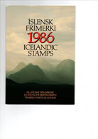 1986 Icelandic Stamps - Timbre D'Islande 1986 - 19 Timbres Dans Le Livret D'origine - Collections, Lots & Séries