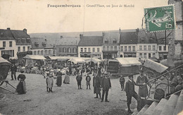 21-1306 : FAUQUENBERGUES. JOUR DE MARCHE SUR LA GRAND'PLACE - Fauquembergues