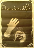 AFFICHE ORIGINALE CHANTEUR MOULOUDJI Photo Birgit Imp Lalande Courbet Début 1970's VINTAGE - Affiches & Posters