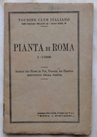 Pianta Di Roma. Primi Anni 1930. Indice Dei Nomi Di Vie, Piazze Ed Edifici Contenuti Nella Pianta. - Cartes Routières