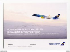 CPM Maximum (non Postable) "Icelandair" Islande - Iceland - Compagnie Aérienne - Avion - Aviation - Werbung