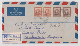 NEW ZEALAND Dunedin C.1 Registered Mail 1577 To London UK, 4 Pages Letter (W49) - Briefe U. Dokumente