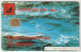 ALBANIA - Sea ,02/01, 50 U, Tirage 180,000, Used - Albanie