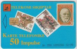 ALBANIA - 85 Years Ptt ,Chip:UN01 (Module 32), 12/98, 50 U, Used - Albanië