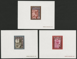 ANDORRE N° 198 à 200 CINQ EPREUVES DE LUXE Ensemble Complet. TB - Unused Stamps