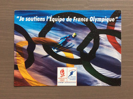 Cartolina Supporto Squadra Olimpica Francia Albertville ‘92 - Sports D'hiver