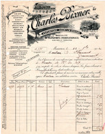 1 Facture Expediteur - Agent En Douane Transports Internationaux Mariitimes & Terrestres Charles Bixener MOUSCRON 1902 - 1800 – 1899