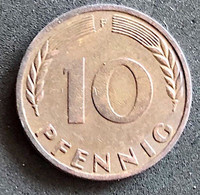 Coin Germany Moeda Alemanha 1950 10 Pfennig F 1 - 10 Pfennig