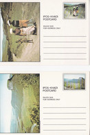 3 X Postal Stationery - IPOS-KHADI - Postcard - Landscape - Flowers - Inhabitants - Transkei