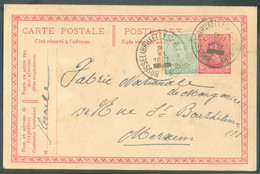 AMBULANT N°137 En Complément Sur E.P. Carte 10 Centimes Em. 1915, Obl; Sc AMBULANT BRUSSEL (BRUXELLES)-POPERINGHE du 3-X - Ambulante Stempels