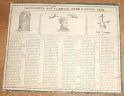 Calendrier Des Sciences Pour L'Année 1858 - Formato Grande : ...-1900
