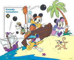 MWD-BK4-202-1 MINT PF/MNH ¤ GRENADA GRENADINES 1995 BLOCK ¤ THE WORLD OF WALT DISNEY - THE ADVENTURES OF MICKEY - Disney