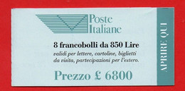 1995 (16) Istituzione Ente Pubblico Economico "Poste Italiane" Lire 850x8 - Nuovo - Libretti