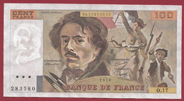 100 Francs "Delacroix" -----1979------ALPH .O.15-----DANS L ETAT - 100 F 1978-1995 ''Delacroix''