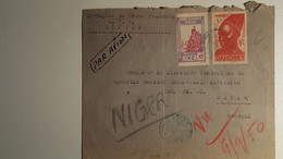 MARCOPHILIE Lettre - NIGER > DAKAR  1950-2-stamp A O F DAHOMEY C.N.F ZINDER - Altri & Non Classificati