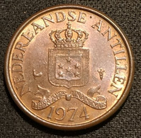 ANTILLES NEERLANDAISES - 1 CENT 1974 - Juliana - KM 8 - NEDERLANDSE ANTILLEN - Antilles Néerlandaises