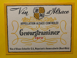 17930 - Gewurztraminer 1972 Schueller Ammerschwihr - Gewurztraminer