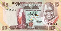 Zambia 5 Kwacha, P-25d (1986) - UNC - Signature 7 - Zambie