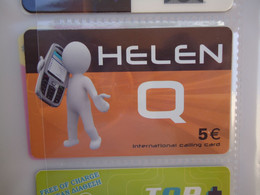 GREECE USED OLD  PREPAID  CARDS  HELEN Q SPACE  FROM MY COLLECTION - Ruimtevaart