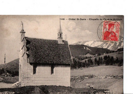 5166 - Châtel St-Denis - Chapelle Du Cé Et Le Moléson.  A Circulé En 1913.  ETAT NEUF.  Voir SCANS Recto-verso - Chapelle