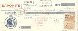 TRAITE 1927 - SAPONITE LESSIVE RUE DE L'EMBARCADERE CHARENTON - NAPOLÉON BONNET PHRYGIEN - Droguerie & Parfumerie