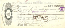 TRAITE 1924 - SAVONNERIE JACOTIN & BINOCHET BILLANCOURT - EXPOSITION 1889 & 1900 - Droguerie & Parfumerie