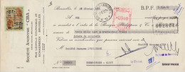 BELGIË/BELGIQUE :1953: Bankwissel Van/Traite Bancaire De  ##S.A. CIBA, Rue Léopold Courouble, 25, SCHAERBEEK## - Droguerie & Parfumerie