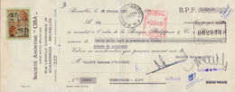 BELGIË/BELGIQUE :1953: Bankwissel Van/Traite Bancaire De  ##S.A. CIBA, Rue Léopold Courouble, 25, SCHAERBEEK## - Perfumería & Droguería