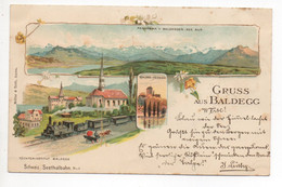 LITHO Gruss Aus BALDEGG Töchterinstitut Bei Baden Seethal-Bahn Gel. 1898 Ambulant N. Root - Sonstige & Ohne Zuordnung