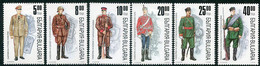 BULGARIA 1996 Military Uniforms  MNH / **.  Michel 4216-21 - Unused Stamps