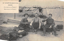 Thème  Militaria Guerre 14/18.    Angers 49.Place Larechefoucaud.   A La Santé De La France  (Voir Scan) - Oorlog 1914-18