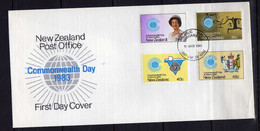 Nouvelle-Zelande (1984)  - Enveloppe Premier Jour - Commonwealth Day - Lettres & Documents