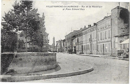 VILLEFRANCHE DE LAURAGAIS (31) Rue De La République Place Edmond Caze - Autres & Non Classés