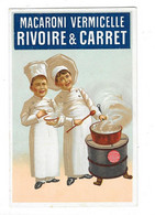 Macaroni Vermicelle RIVOIRE & CARRET MARSEILLE Carte Publicitaire Illustrée - Publicité